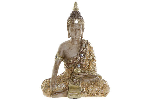 Buda Meditando Dorado 12x17
