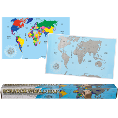 Mapa Mundo para Rascar